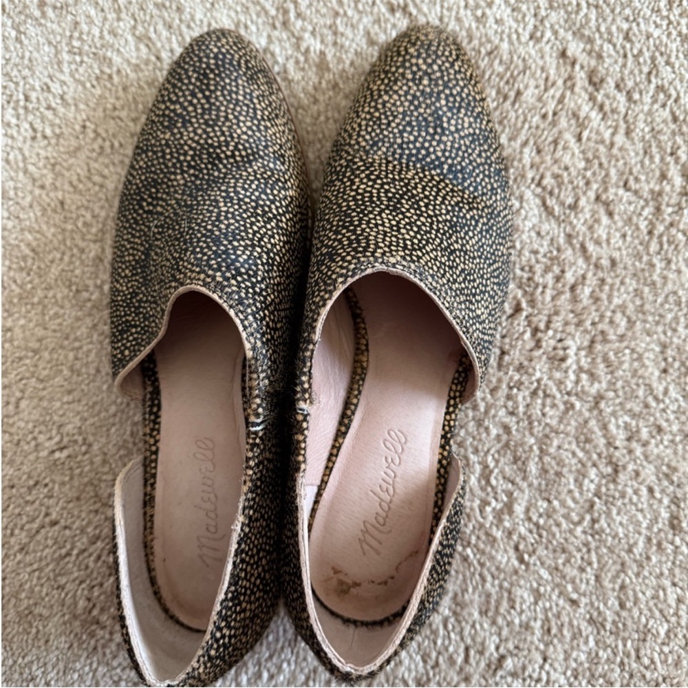 Madewell Women's Black and Gold Loafers